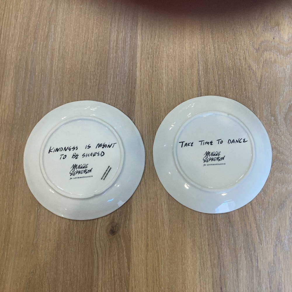 Maggie Stephenson for Anthropologie Plates Set of 2 - Picture 2 of 6